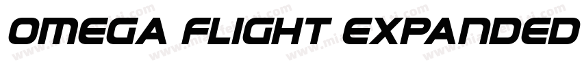 Omega Flight Expanded Italic字体转换
